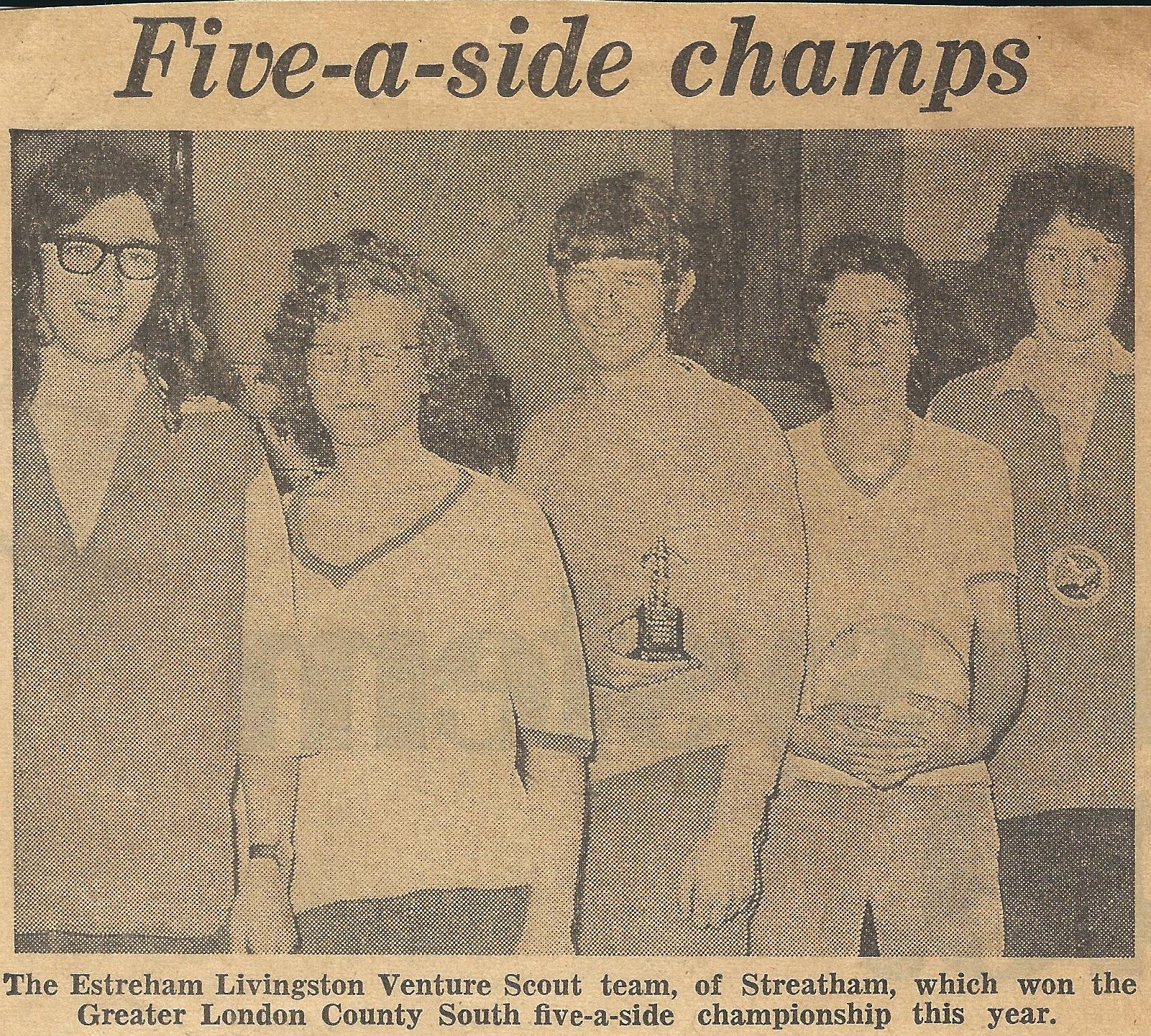 County 5-a-Side Champions 1972